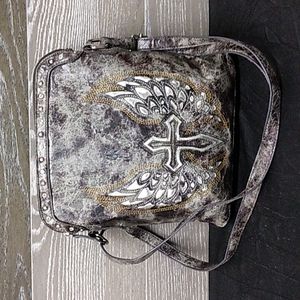 Blazing Rox snakeskin appearance crossbody bag